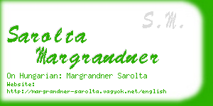 sarolta margrandner business card